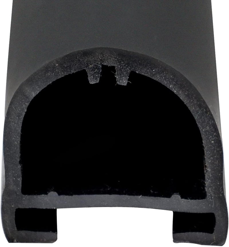 SoCiMa Black Rubber 018-312-EKD for 1" x 15/16" x 35' D-Seal RV Slide Out System - Image 2